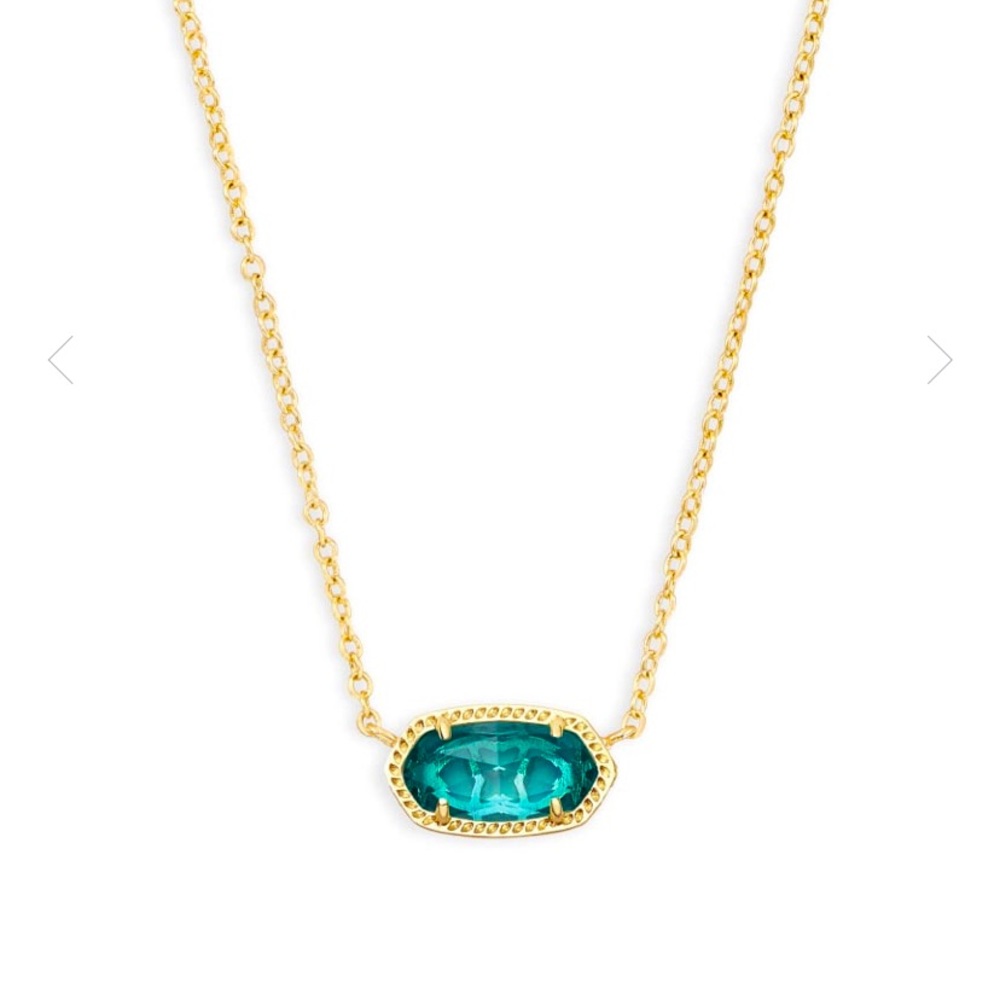 Kendra Scott Elisa Pendant Necklace In London Blue